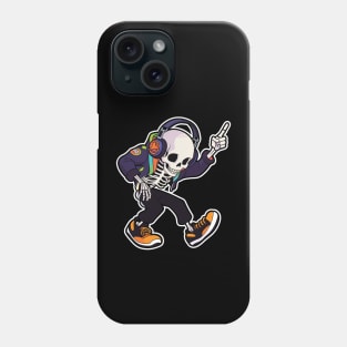 Rainbow Skeleton Dancing. The Spooky Dance-Off. Hiphop skeleton Phone Case