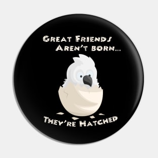 Umbrella Cockatoo Parrot Friends Hatched Pin