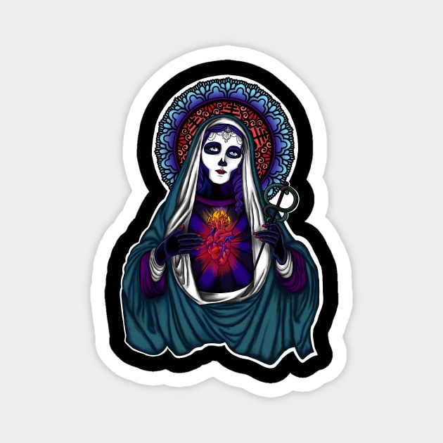 Ghost Mary Magnet by FitzGingerArt