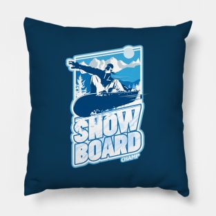 Snowboard Day Pillow