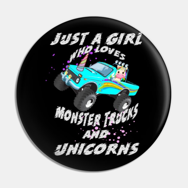 Just A Girl Who Loves Monster Trucks And Unicorns- Pin by Xizin Gao