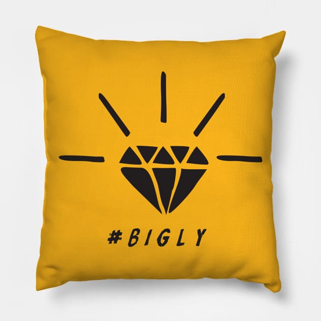 Trump Diamond BIGLY by BenCapozzi Pillow by bencapozzi