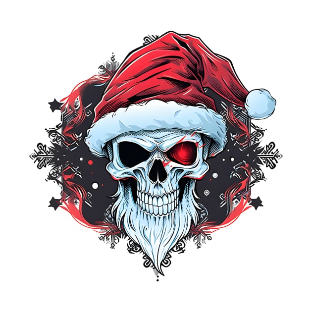 Christmas Celebration with a Skull Twist by ragil_studio