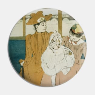 In the Omnibus by Mary Cassatt Pin