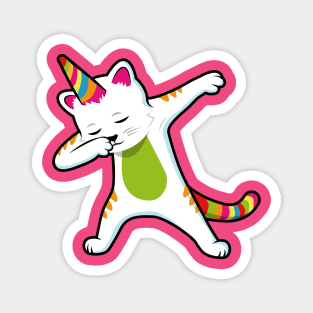 Caticorn - Funny Dabbing Unicorn Cat Magnet