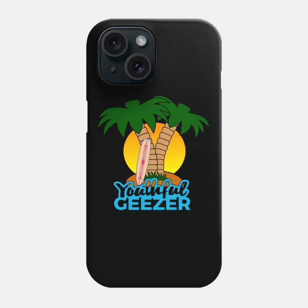 Youthful Geezer Palm Island Phone Case by YouthfulGeezer