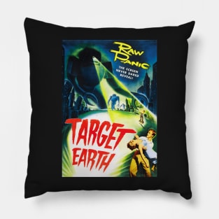 Target Earth Vintage Sci Fi Pillow