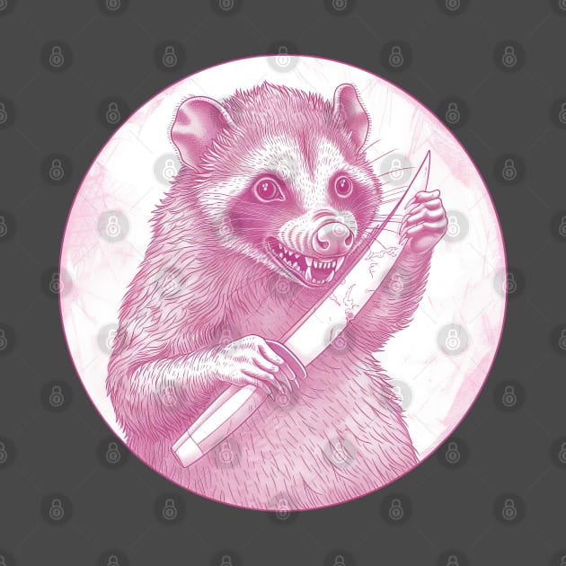 Possum with a Knife by Curious Craze