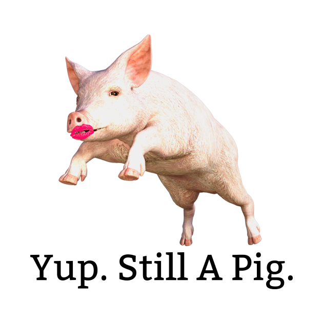 Lipstick On A Pig. Still A Pig. Novelty TShirt TeePublic