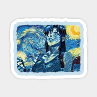 Black Lagoon Van Gogh Style Magnet