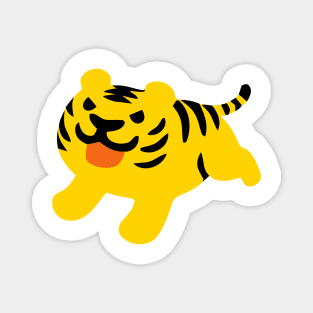 Baby Tiger Emoticon Icon Magnet