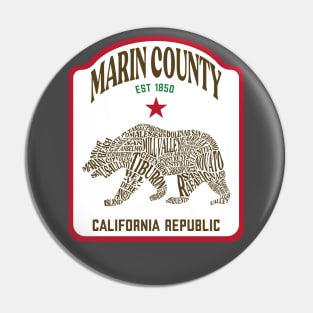 Marin County Ca Communities Pin