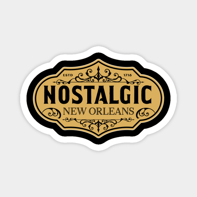 Nostalgic New Orleans Magnet by Nostalgic New Orleans