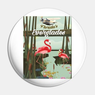 Florida Everglades travel poster Pin