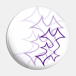 Purple Enochian Symbol "A" (for light backgrounds) Pin