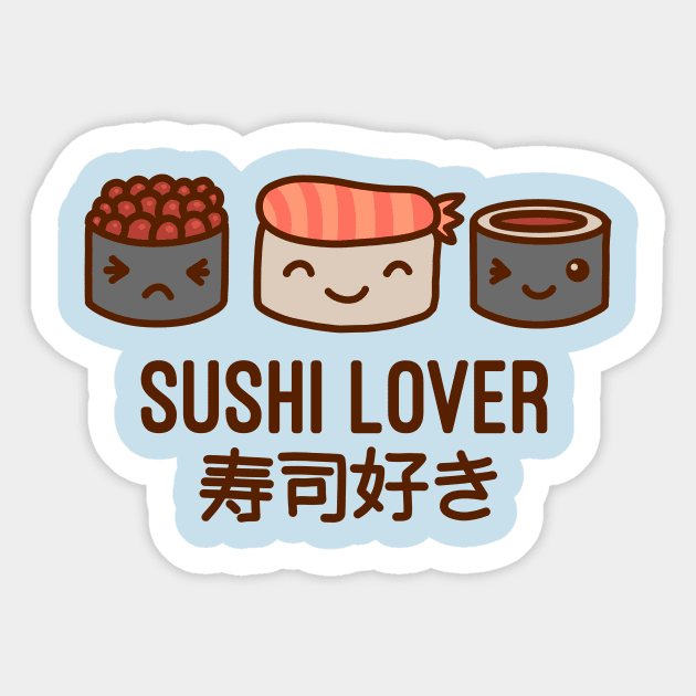 I Love Sushi Gifts For Sushi Lovers Sticker