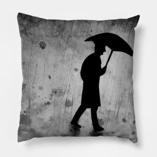 The zen of dark rainy days Pillow