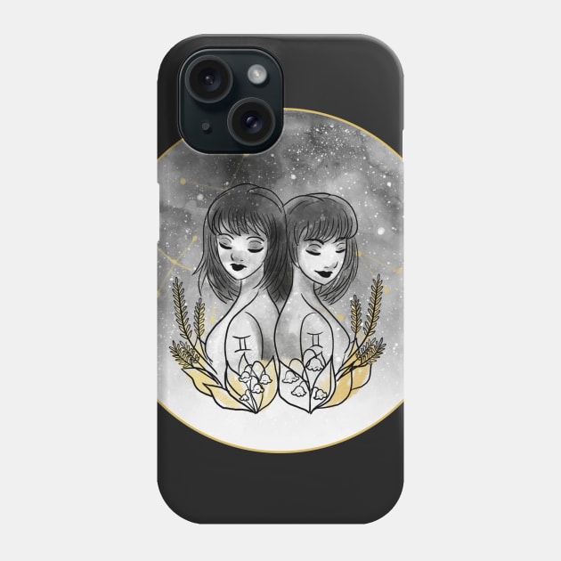 Gemini Phone Case by shelbywolf