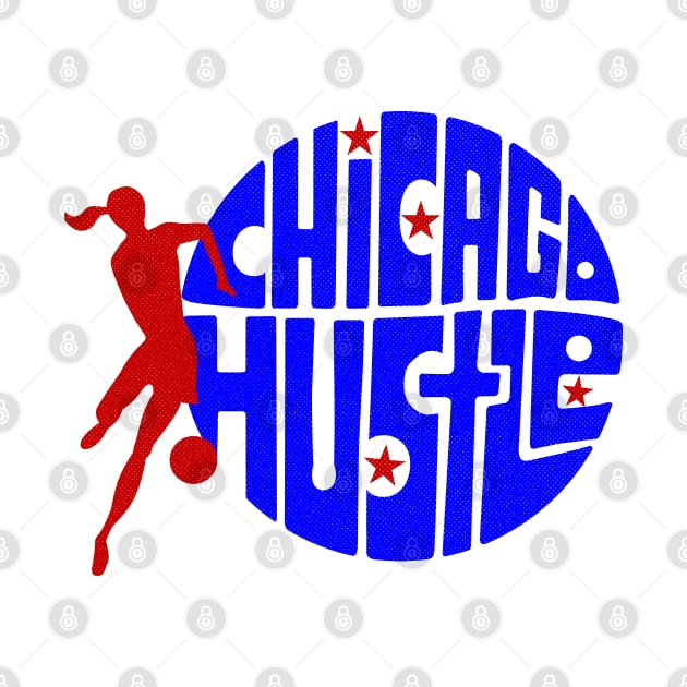 Vintage Women's Chicago Hustle WBL Basketball by LocalZonly