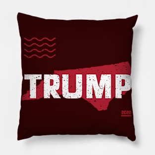 Trump North Carolina 2020 - Red Wave, Red State Pillow