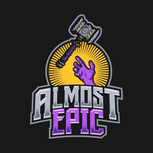 Almost Epic Logo - On Black T-Shirt