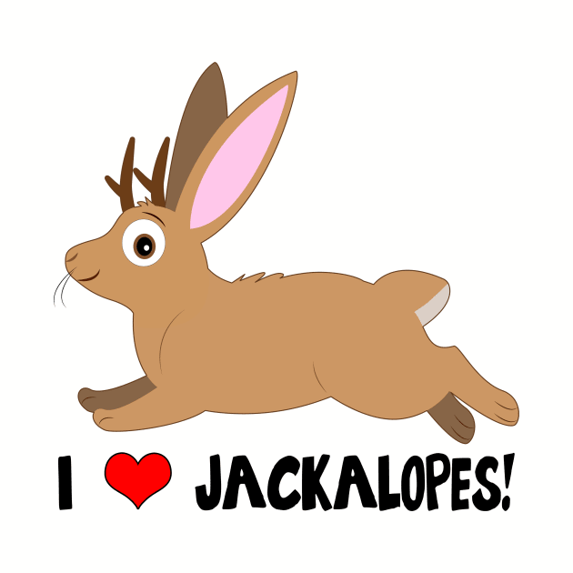 I Love Jackalopes! by PenguinCornerStore