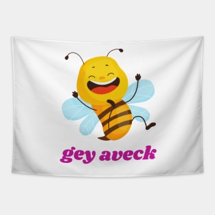 gey aveck -Funny Yiddish Quotes Tapestry