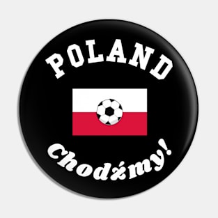 ⚽ Poland Soccer, Czerwony Orły, Let's Go! Chodźmy! Team Spirit Pin