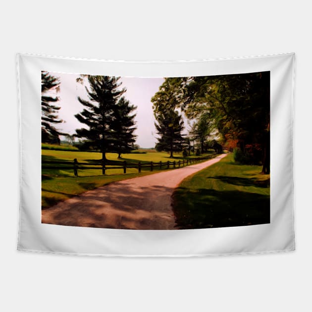 A Peaceful Path Tapestry by bgaynor