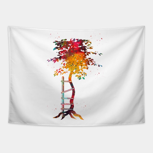 Crooked Tree Tapestry by erzebeth