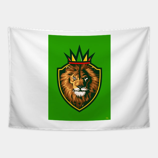 REGGAE LION Tapestry by MIAMIKAOS