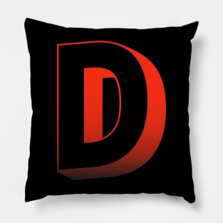 Letter D Letter Art Pillow