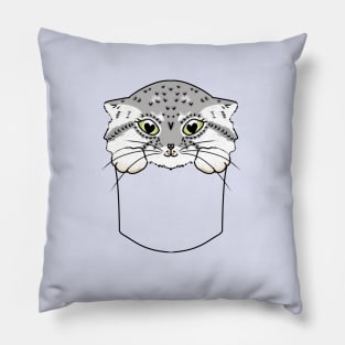 Manul Cat in the Pocket Pillow