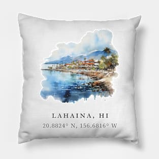 Impressions of Lahaina Pillow