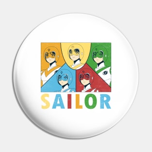 Let's Go Sailor Force Pin