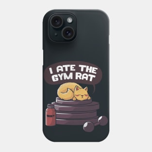 I ate the gym rat black by Tobe Fonseca Phone Case