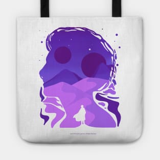 Paul Atreides on Arrakis, Double Exposure Minimalist Illustration Tote