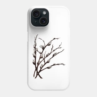 Pussywillow catkins Phone Case
