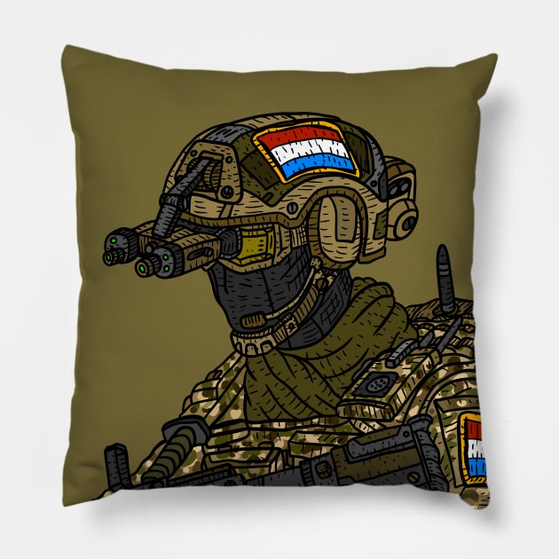 NLD, dutch special forces. commando. Royal Netherlands army. Pillow by JJadx