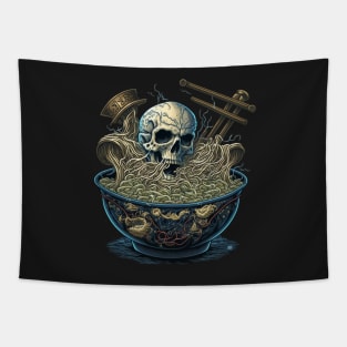 Pirate skull Ramen Bowl Japanese Noodles Tapestry