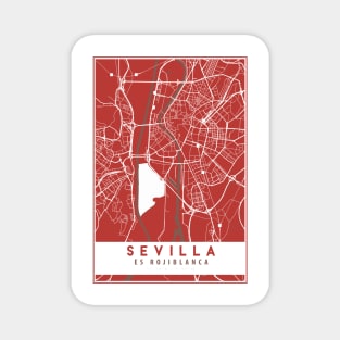 Sevilla es rojiblanca - Seville - Street Map Magnet