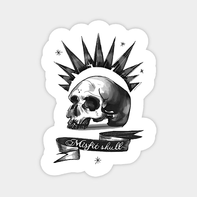 Punk Skull - Life is Strange Magnet by ImproveYourself