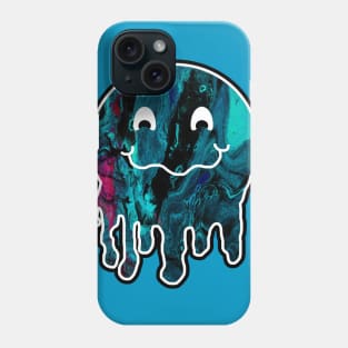 Drippy Hippie Blue Melting Face Phone Case