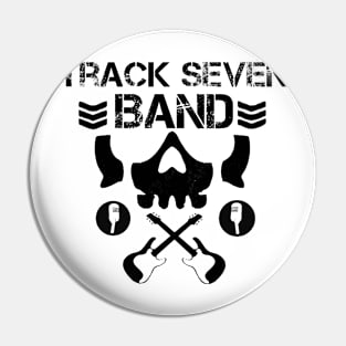 Track Seven Band Black Skull Logo Limited Pin