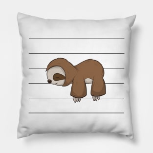 Slothy Sleepy Chiller Cute Lazy Kawaii Baby Sloth Pillow