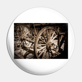 Old West Wagon Wheels Pin