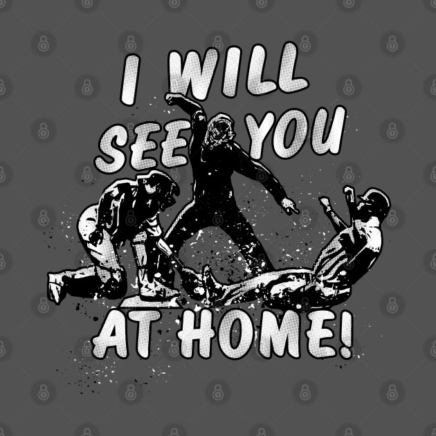 Baseball Catcher I'll SEE YOU AT HOME Catching by TeeCreations