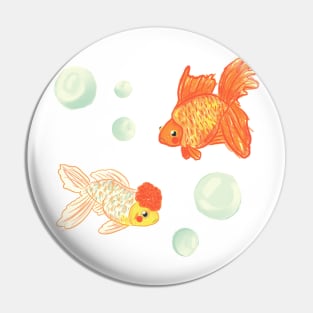 Goldfish with Bubbles Pin