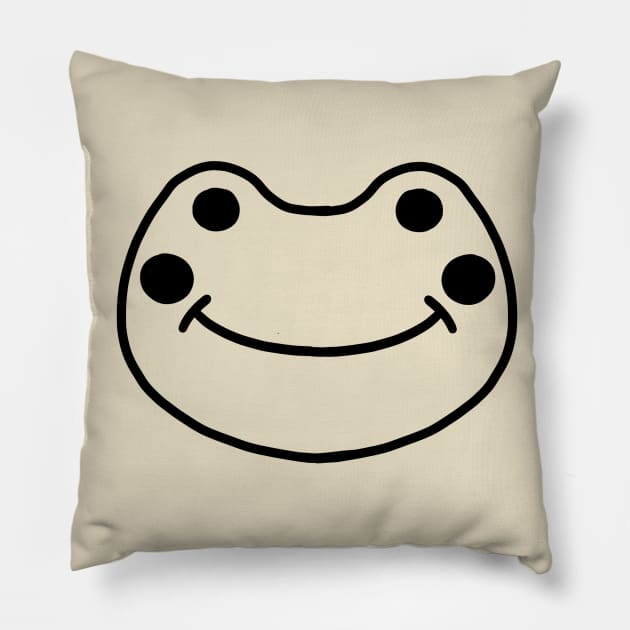 froggy minimal v.2 Pillow by sugarcubes