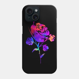 Rainbow Rose Watercolor Phone Case